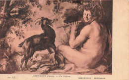 ARTS - Peintures Et Tableaux - Un Satyre - Carte Postale Ancienne - Paintings