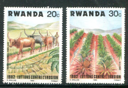 RWANDA- Y&T N°1099 Et 1100- Neufs Sans Charnière ** - Nuovi