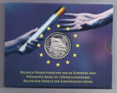 BELGIE - BELGIQUE 500 Frank / 500 Franc Belgisch Voorzitterschap Europese Unie  PROOF-QUALITY In Blister 2001 - 500 & 5000 Frank (goud)