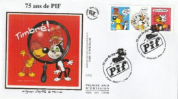 Fdc 2023_Envel. 1er Jour_fdc_soie_75 Ans De PIF.  Oblit. PJ Paris 23/03/23. - 2020-…