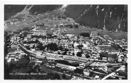 Chamonix Mont Blanc * Vue Sur La Ville Et La Gare * Ligne Chemin De Fer - Chamonix-Mont-Blanc