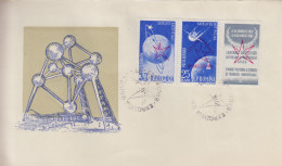 Enveloppe  FDC  1er Jour   ROUMANIE     Exposition  Universelle  BRUXELLES   1958 - 1958 – Bruselas (Bélgica)