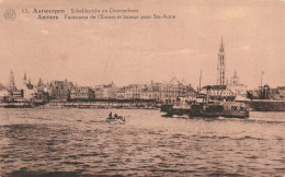 BELGIQUE - Antwerpen - Panorama De L'Escaut Et Bateau Pour Ste-Anne - Carte Postale Ancienne - Antwerpen