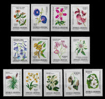 ARGENTINA STAMP - 1982 Flowers FULL SET 13 V. MNH (NP#05) - Ungebraucht