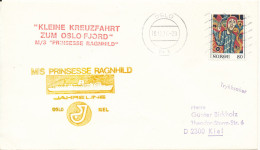 Norway Ship Cover M/S Prinsesse Ragnhild Jahreline Visit Oslo 19-12-1976 Sent To Germany - Covers & Documents