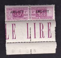 1949 Italia Italy Trieste A  PACCHI POSTALI Corno (Rm) 30 Lire  MNH** - Postal And Consigned Parcels