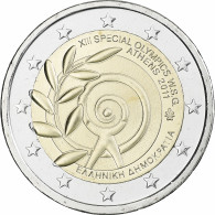 Grèce, 2 Euro, Jeux Olympiques, 2011, Athènes, SPL, Bimétallique, KM:239 - Griekenland