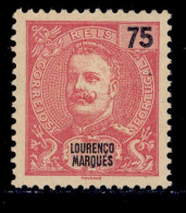 ! ! Lourenco Marques - 1898 D. Carlos 75 R - Af. 39 - No Gum - Lourenco Marques