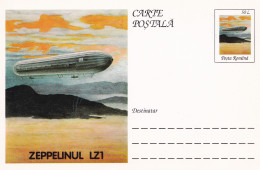 A23259 - ZEPPELIN LZ1   POSTAL STATIONERY ROMANIA 1975 - Andere (Lucht)