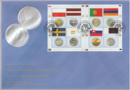 United Nations Vienna FDC Mi 530-537 Flags And Coins - Portugal - Armenia - Slovakia - Qatar - Poland - Latvia 2008 - FDC