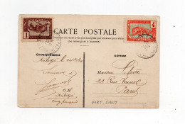 !!! CPA ET TIMBRES DU CONGO, CACHET DE FORT SIBUT - OUBANGUI DE 1910 - Cartas & Documentos