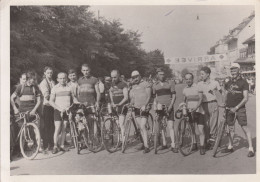 Swiss Cyclists Sport Event 1930s Real Photo Postcard - Port