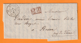 1846 -  Lettre Pliée Avec Correspondance En PORT PAYE - PP De MONTFAUCON DU VELAY  Vers RIOM, Puy De Dôme - Via Le Puy - 1801-1848: Vorläufer XIX