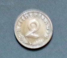 3e Reich 2 Pfennig  1936 F  Seltene - 2 Reichspfennig