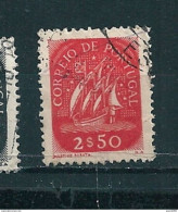 N° 638 Caravelle 2.50e  Timbre Portugal Oblitéré 1943 - Oblitérés