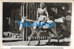 215959 PARAGUAY COSTUMES NATIVE WOMAN WITH DONKEY BURRO POSTAL POSTCARD - Paraguay