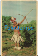 215963 PARAGUAY COSTUMES NATIVE INDIO GUARANI POSTAL POSTCARD - Paraguay