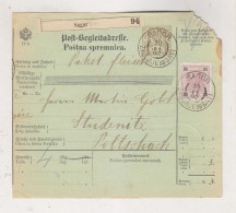 SLOVENIA,Austria 1902 SAGOR ZAGORJE Ob SAVI Parcel Card - Slowenien