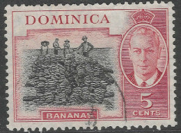 Dominica. 1951 KGVI. 5c Used. SG 125 - Dominica (...-1978)