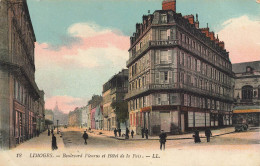 Limoges * Le Boulevard Fleurus Et Hôtel De La Paix * Continental Hôtel - Limoges