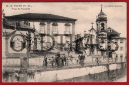 PORTUGAL - S. PEDRO DO SUL - PRAÇA DA REPÚBLICA - 1910 PC - Viseu