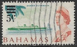 BAHAMAS 1966 QEll DEFINITIVE DECIMAL CURRENCY 5c ON 4d SURCHARGED - 1963-1973 Interne Autonomie