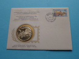 En Commémoration De Lutte Contre L'Incendie En NZ > Edit. PROOF Sterling SILVER ( +/- 25 Gr ) Int. Soc. Of POSTMASTERS ! - FDC