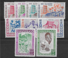 Guinée N°23/31 - Neuf ** Sans Charnière - TB - República De Guinea (1958-...)