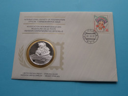 Les Costumes Populaires Tshécoslovaques / PRAHA > Edit. PROOF Sterling SILVER ( +/- 25 Gr ) Int. Soc. Of POSTMASTERS ! - FDC