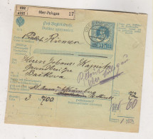 SLOVENIA,Austria 1911 OBER-PULSGAU ZGORNJA POLSKAVA Parcel Card - Slowenien