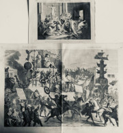 1867 ITALIE CESAR ROME 2 JOURNAUX ANCIENS - Sin Clasificación