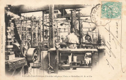 Ambert * 1903 * Intérieur D'une Fabrique D'articles Religieux ( Croix Et Médailles ) O. B. & Cie * Usine Ouvriers - Ambert