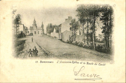 Belgique - Hainaut - Bonsecours - L'Ancienne Eglise Et Route De Condé - Peruwelz