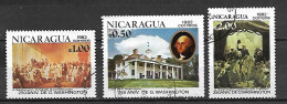 NICARAGUA     -    250°  Anniversaire De G. WASHINGTON    Oblitérés - George Washington