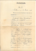 Sterbeurkunde (Certificat De Décès) Ernst Otto Paul Harder Décédé à Northeim (Basse-Saxe, Allemagne) 1900 - Ohne Zuordnung