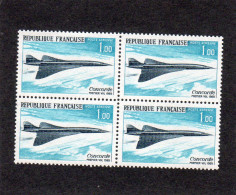 France :bloc De 4 Timbres PA N° 43**( Concorde 1er Vol) - 1970-1979