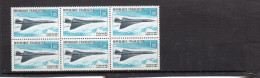 France :bloc De 6 Timbres PA N° 43**( Concorde 1er Vol) - 1970-1979