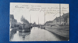 Iseghem , Vaart En Zuidkaai , Peniche , Cachet Militaire - Izegem