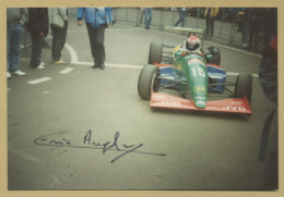 Éric Angelvy - Pilote Automobile Français - Photo Originale Signée - 1992 - Sportspeople