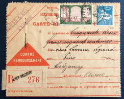 Algérie, Divers Sur Carte Remboursement, Alger 16.12.1932 - (B3162) - Covers & Documents