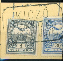 POSTAÜGYNÖKSÉG Bélyegzés KICZŐ - Used Stamps