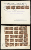 MÉLYKÚT 1946. Dekoratív, 30 Bélyeges Inflációs Levél Budapestre - Used Stamps