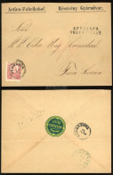 TEMESVÁR 1872. Dekoratív 5Kr-os Levél, Céges Levélzáróval, Turnu Severin, Romániába Küldve - Used Stamps