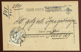 SZOMBATHELY 1921. Levlap Korábbi Tábori Lapból Hivatalos Bélyeggel Sárvárra - Used Stamps