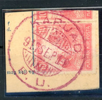 KARJAD P.U:  (Bogaras, Karjad-Gáborfalu) Piros Pélyaudvari Bélyegzés - Used Stamps