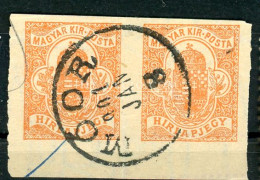 MÓOR Hírlapbélyeg Pár, Szép Bélyegzés - Used Stamps