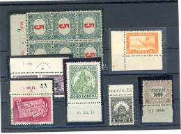 Ívszéli Kelet és Nyomdatechnikai Jelzések, Kis Tétel - Used Stamps