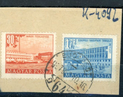 1951/1953 Épületek (I.) 1,70f Az értékjelzés 1,78f Tévnyomat Kivágáson - Used Stamps