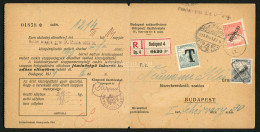 BUDAPEST 1919.03. Helyi Szappanutalvány értesítő, Háromféle! Szükség Portó Bélyegzéssel! - Used Stamps