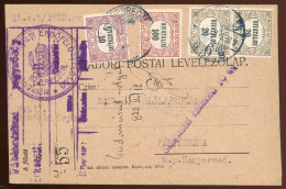 DEBRECEN 1922. Erdőfelügyelőség, Levlap Hivatalos Bélyegekkel Fábiánházára - Used Stamps